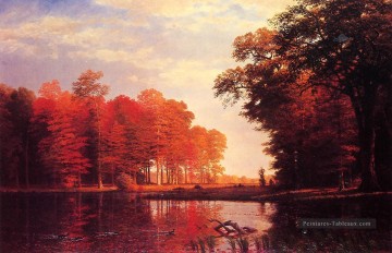 Automne Woods Albert Bierstadt Peinture à l'huile
